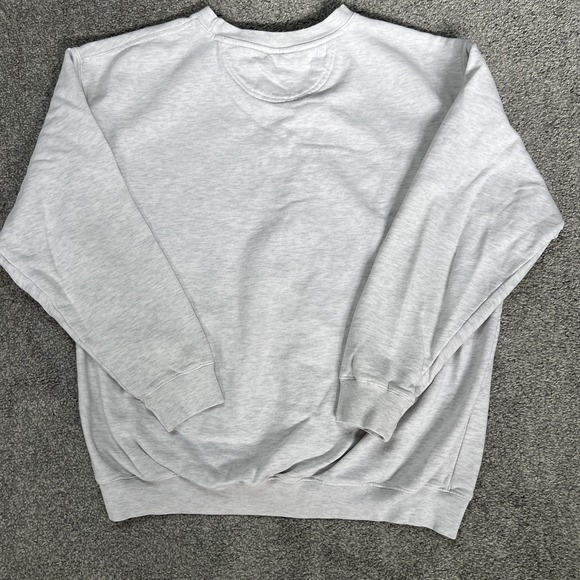 vtg Lee Dallas Sweatshirt Mens Large Heather Gray Crewneck Fleece Pullover 90s - Picture 7 of 12